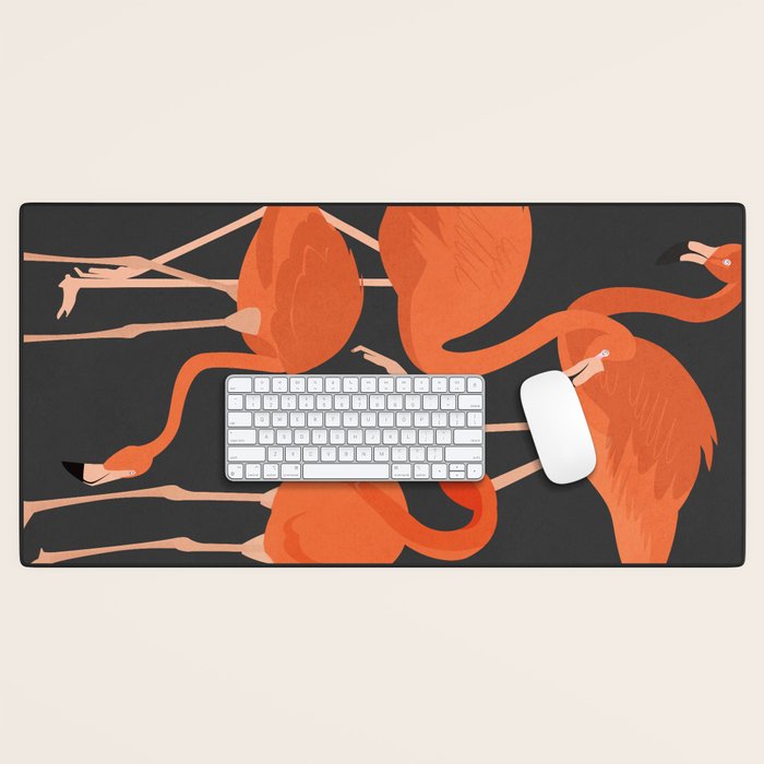 Graceful Flamingos 4 Desk Mat Gallery Image 1