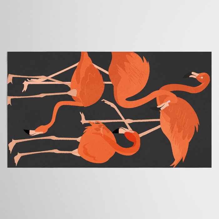 Graceful Flamingos 4 Tablecloth Gallery Image 2