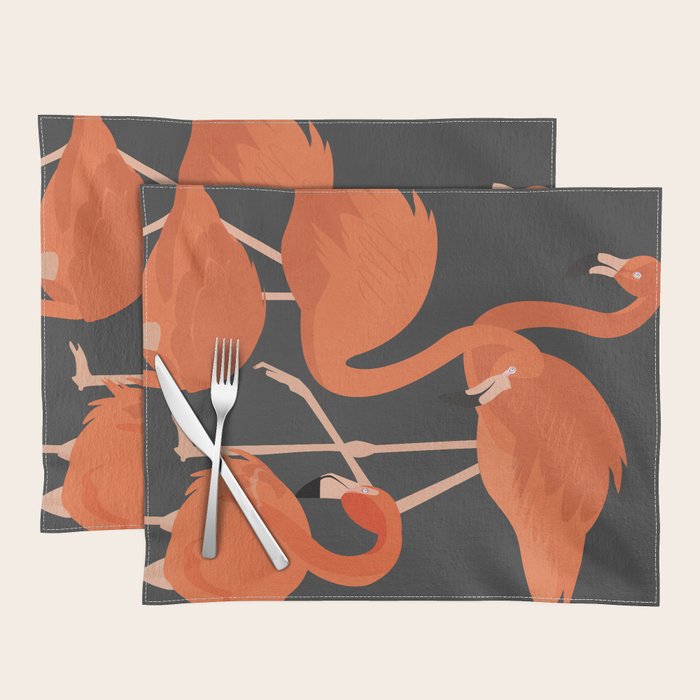Graceful Flamingos 4 Placemat Gallery Image 1