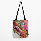 Motivation [3] : a colorful, vibrant abstract piece in pink red, gold, black and white Tote Bag Gallery Image 2
