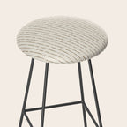 Lines II (Cream Chocolate) Stool Gallery Image 2