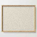 Lines II (Cream Chocolate) Serving Tray Gallery Image 1