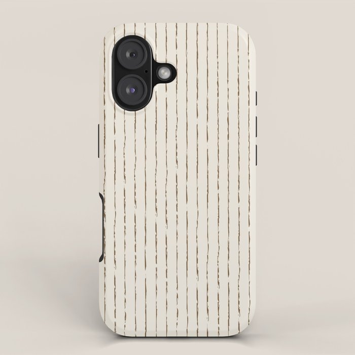 Lines II (Cream Chocolate) iPhone Case Gallery Image 1