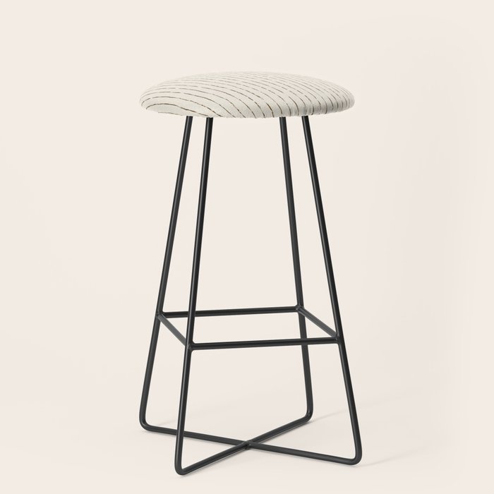 Lines II (Cream Chocolate) Stool Gallery Image 1