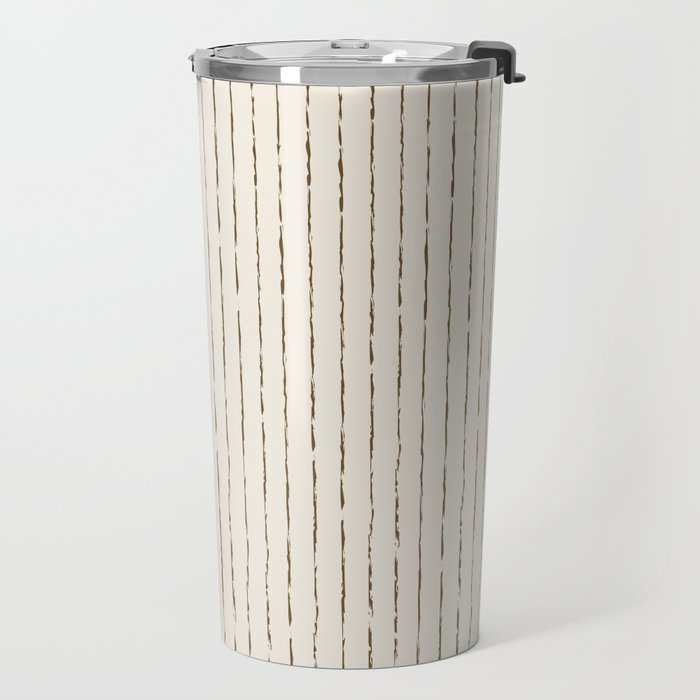 Lines II (Cream Chocolate) Travel Mug Gallery Image 2