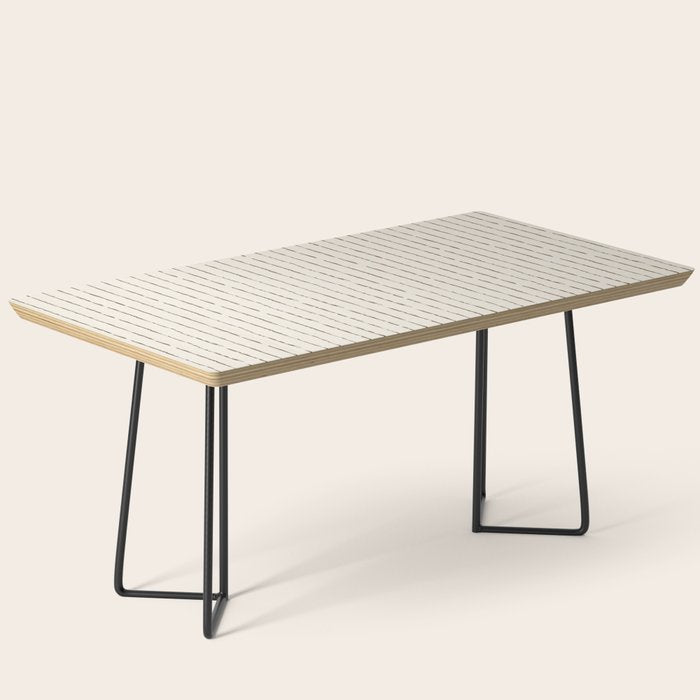 Lines II (Cream Chocolate) Coffee Table Gallery Image 1