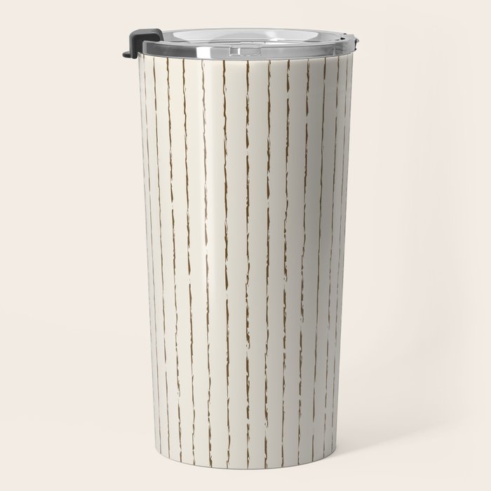 Lines II (Cream Chocolate) Travel Mug Gallery Image 3
