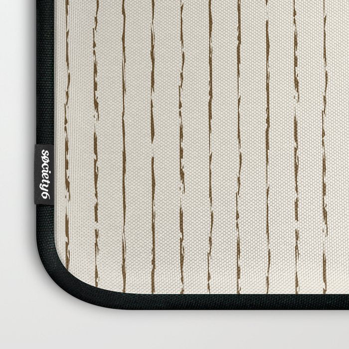 Lines II (Cream Chocolate) Laptop Sleeve Gallery Image 3