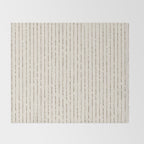 Lines II (Cream Chocolate) Throw Blanket Gallery Image 2