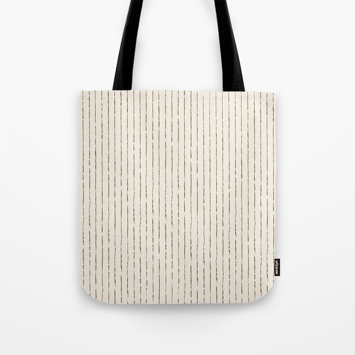 Lines II (Cream Chocolate) Tote Bag Gallery Image 1