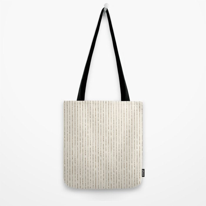 Lines II (Cream Chocolate) Tote Bag Gallery Image 2