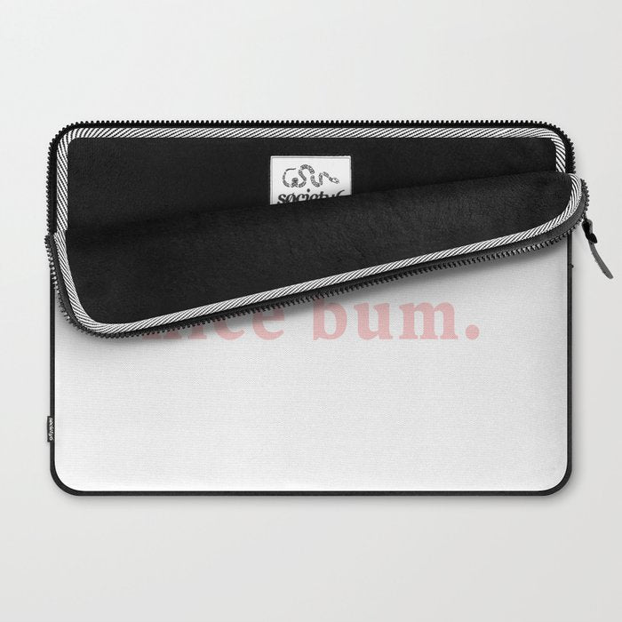 nice bum. (light pink) Laptop Sleeve Gallery Image 2
