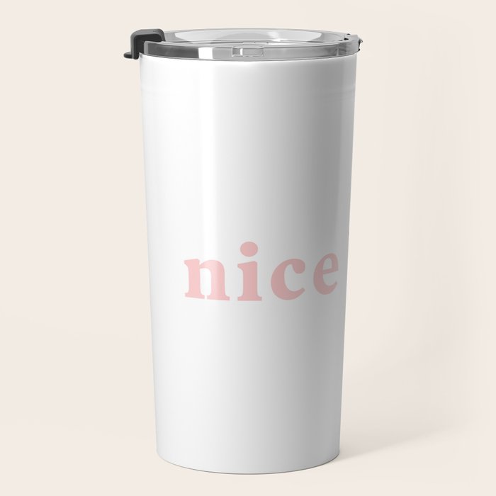 nice bum. (light pink) Travel Mug Gallery Image 3