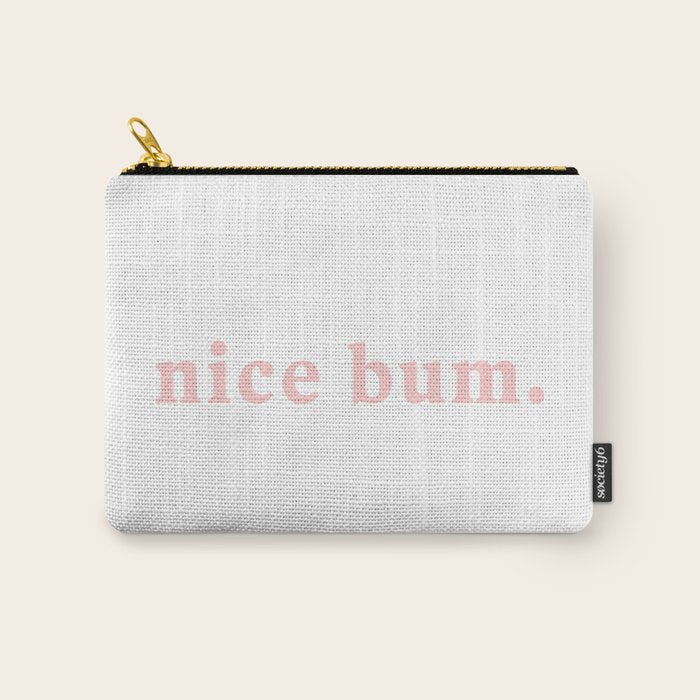 nice bum. (light pink) Carry All Pouch Gallery Image 1