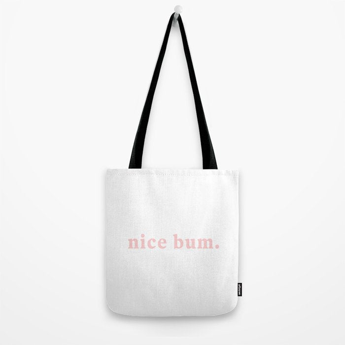 nice bum. (light pink) Tote Bag Gallery Image 2