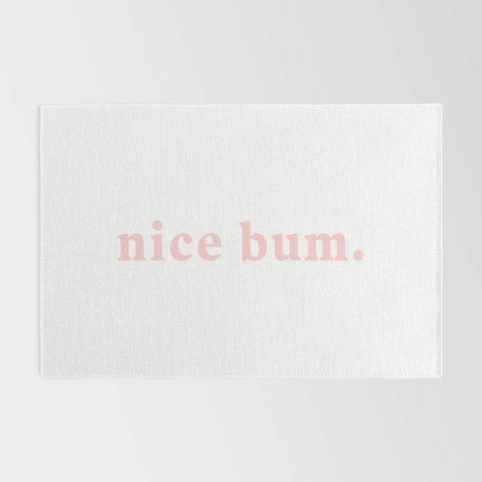 nice bum. (light pink) Rug Gallery Image 2