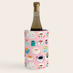Retro hand drawn coffee tea cup pattern Wine Chiller Gallery Image 2