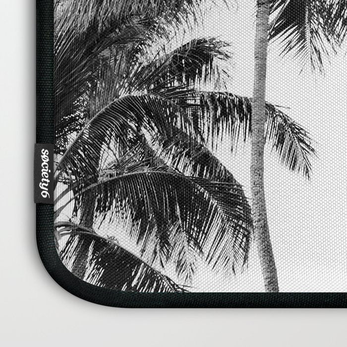 Palm Trees - Black and White Photography Laptop Sleeve Gallery Image 3