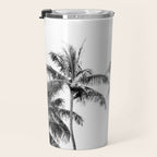 Palm Trees - Black and White Photography Travel Mug Gallery Image 3
