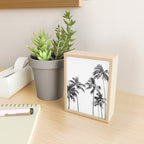 Palm Trees - Black and White Photography Mini Art Print Gallery Image 2