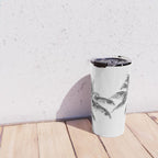 Palm Trees - Black and White Photography Travel Mug Gallery Image 4