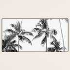 Palm Trees - Black and White Photography Desk Mat Gallery Image 3