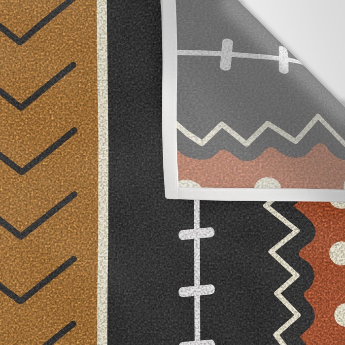 Let's play mudcloth Wall Tapestry Gallery Image 3
