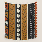 Let's play mudcloth Wall Tapestry Gallery Image 4