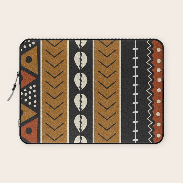 Let's play mudcloth Laptop Sleeve Gallery Image 1