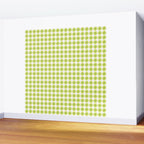 Springtime Flower Single in Lime Green and White Wall Mural Gallery Image 2
