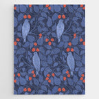 Blue Birds And Red Cherries Blue Jigsaw Puzzle Gallery Image 1