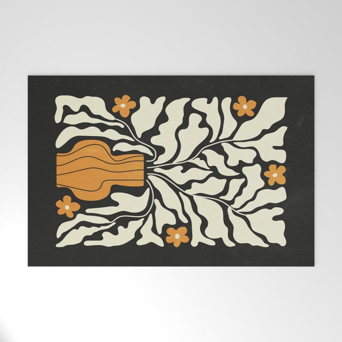 Golden Vase 02 | Summer Bloom: Matisse Night Edition Welcome Mat Gallery Image 1