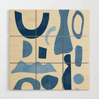Abstract Shapes 38 Wood Wall Art Gallery Image 1