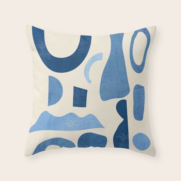 Abstract Shapes 38 Throw Pillow Gallery Image 1