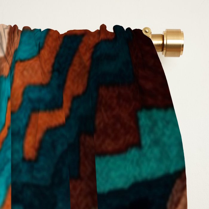 Abstract Geometric Southwest Window Curtain Gallery Image 2