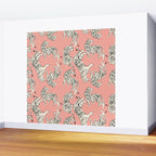 Pink Tiger Pattern 006 Wall Mural Gallery Image 2