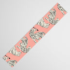 Pink Tiger Pattern 006 Table Runner Gallery Image 3