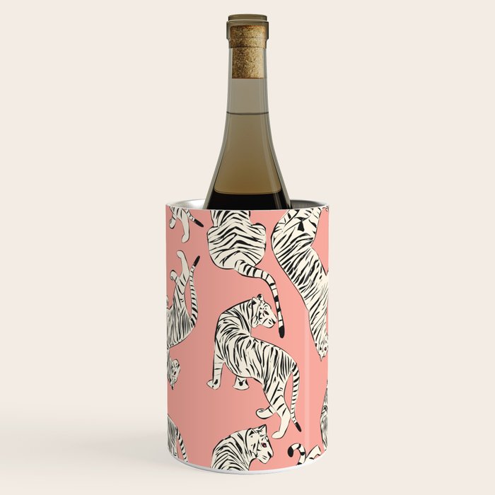 Pink Tiger Pattern 006 Wine Chiller Gallery Image 1
