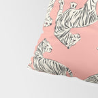 Pink Tiger Pattern 006 Pillow Sham Gallery Image 4