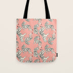 Pink Tiger Pattern 006 Tote Bag Gallery Image 1