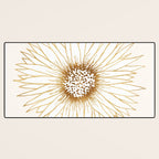 Gold Sunflower Drawing Desk Mat Gallery Image 3