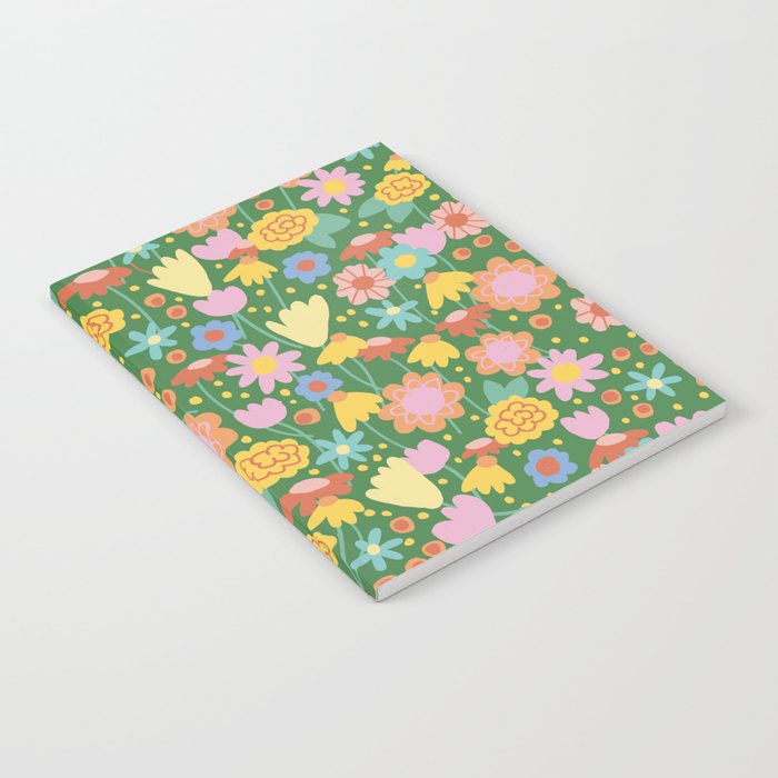 Floral pattern green Notebook Gallery Image 2