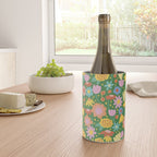 Floral pattern green Wine Chiller Gallery Image 4