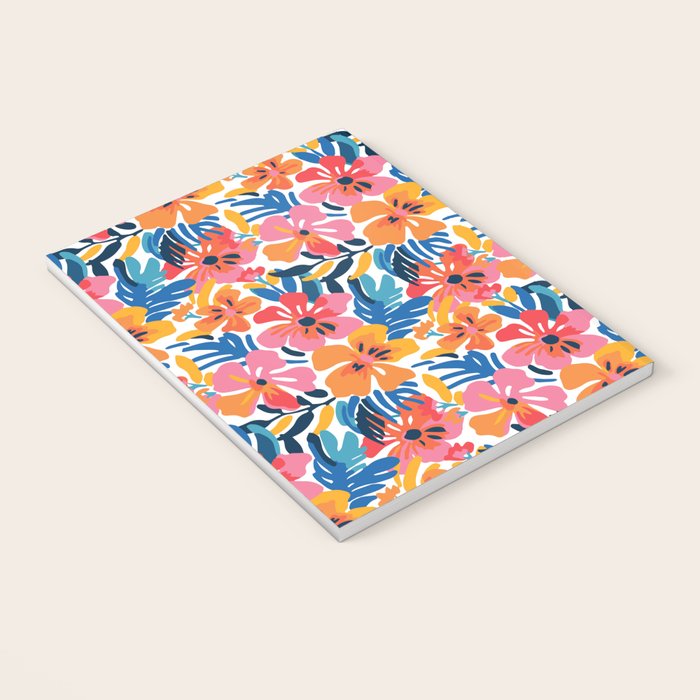Tropical watercolor flower nature art pattern Notebook Gallery Image 3