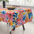Tropical watercolor flower nature art pattern Tablecloth Gallery Image 3