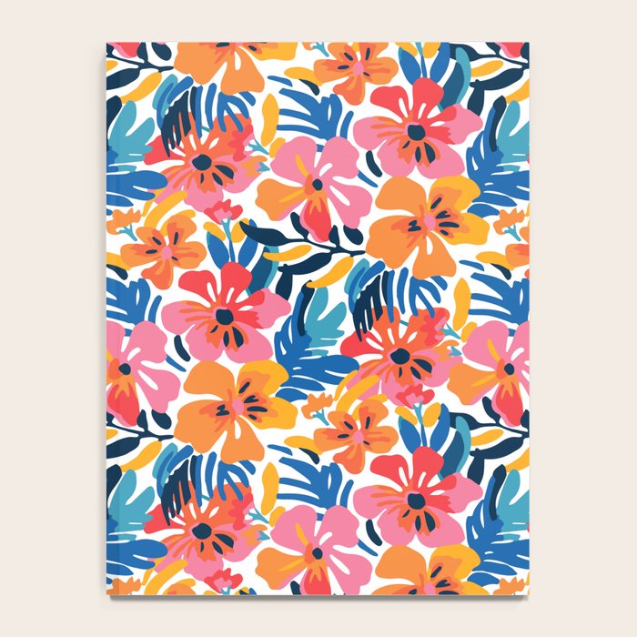 Tropical watercolor flower nature art pattern Notebook Gallery Image 4
