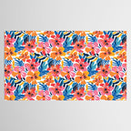Tropical watercolor flower nature art pattern Tablecloth Gallery Image 2