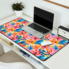 Tropical watercolor flower nature art pattern Desk Mat Gallery Image 2