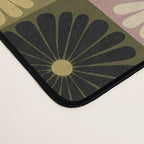 Retro Flowers Check Pattern III Desk Mat Gallery Image 4