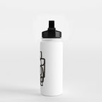 'Writing On The Wall' Mid Century Modern Fun Abstract Shapes  Water Bottle Gallery Image 2